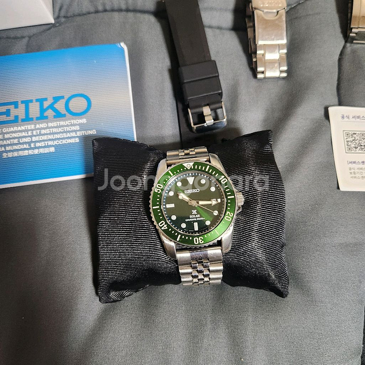 세이코 솔라쿼츠 다이버그린--1