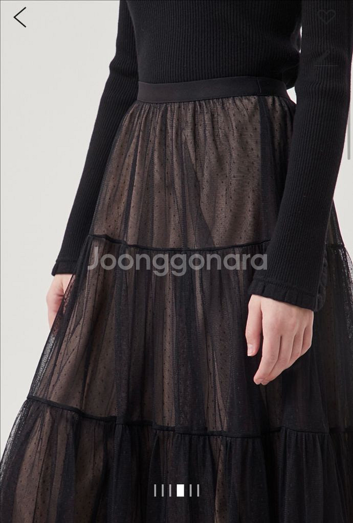 폼더스토어 튤 레이어 스커트 택도 안 뗀 새상품!--3