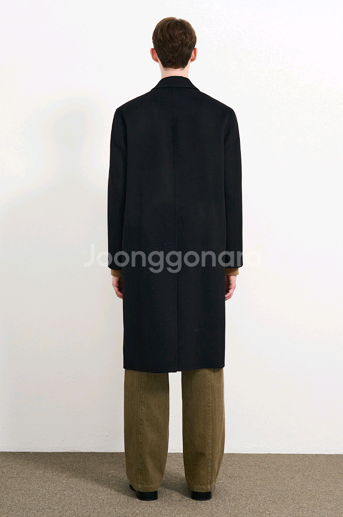 <새상품>타임옴므 24FW 캐시미어 블렌드 싱글 코트--5