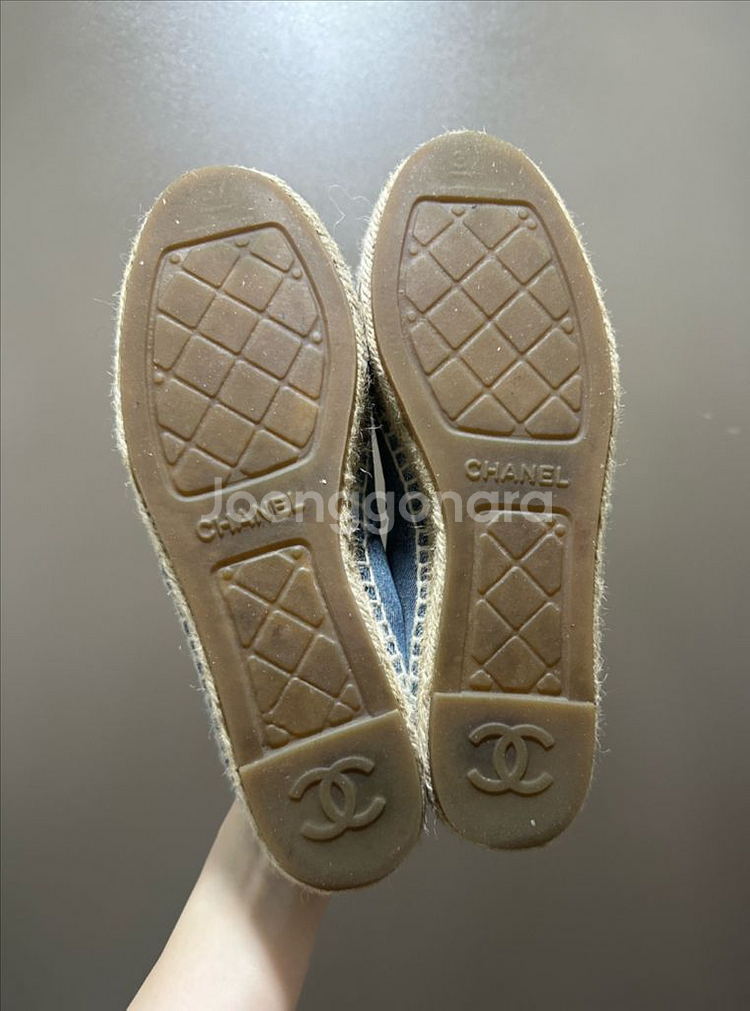 CHANEL 샤넬 데님 에스파듀--2