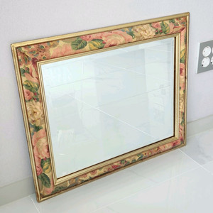 *세일*빈티지거울 플로럴거울 대형거울 벽거울 플라워거울 우드