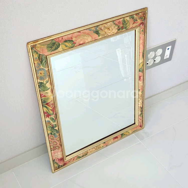 *세일*빈티지거울 플로럴거울 대형거울 벽거울 플라워거울 우드--1