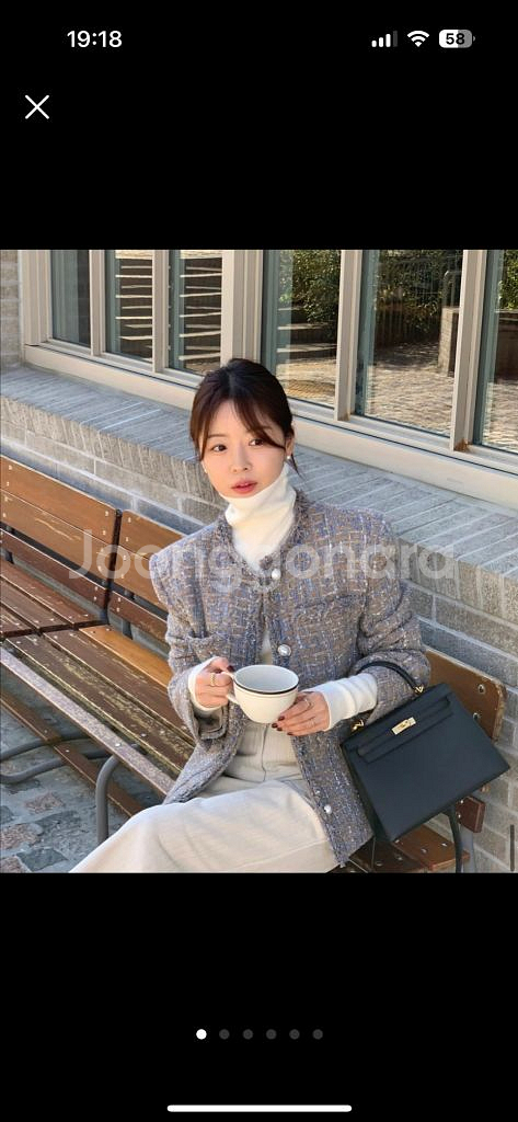 바이씨니 실버트위드자켓 새상품--0