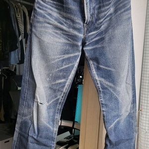 에드윈 505 zx 셀비지 신치백 데님 청바지