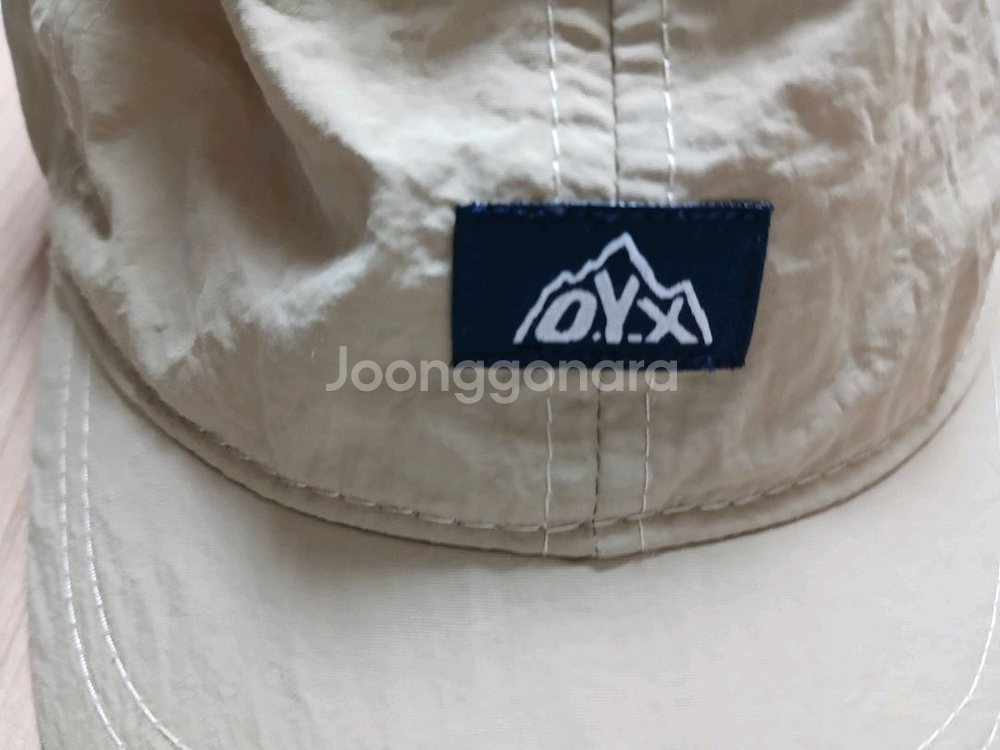 O.Y.X 짧은 챙 캡모자 베이지--3