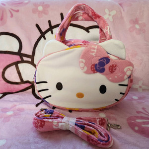 고전키티 얼굴 가방 토트백 겸 크로스백 헬로키티 키티