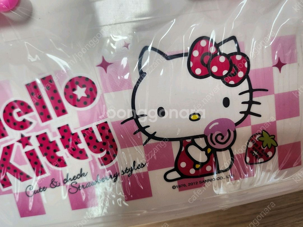 키티 다용도 바구니 목욕바구니 소,대 사이즈 보관함--5