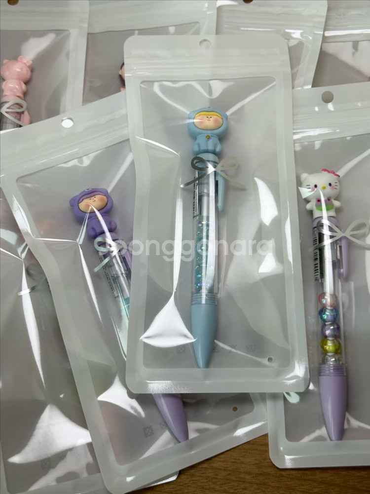핸드메이드 수제 피규어 볼펜 방울강아지 헬로키티 악마--9
