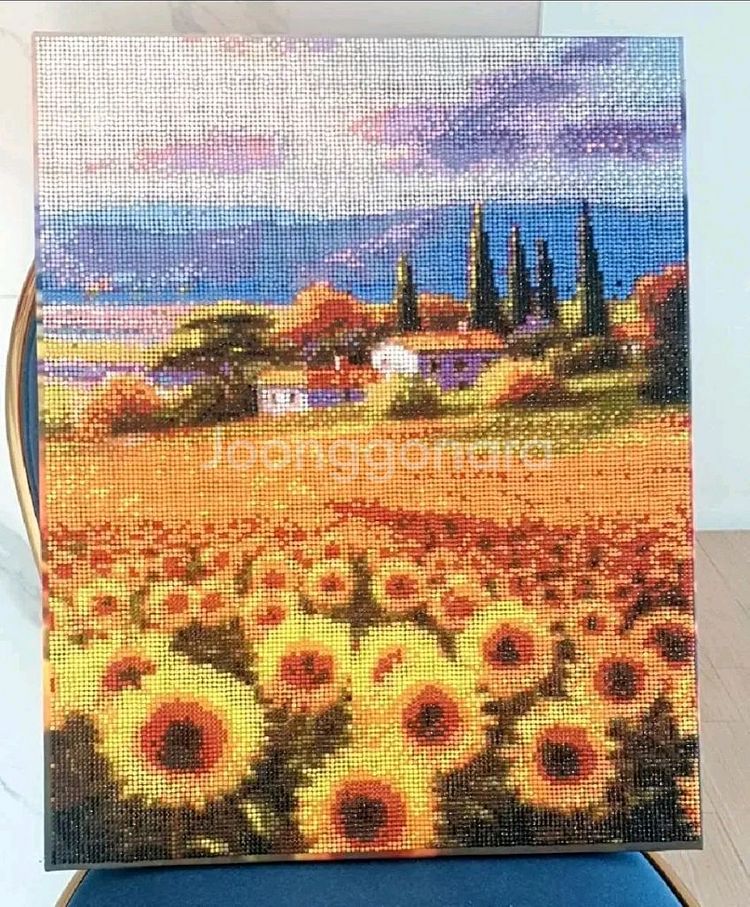 보석십자수 완성품--0