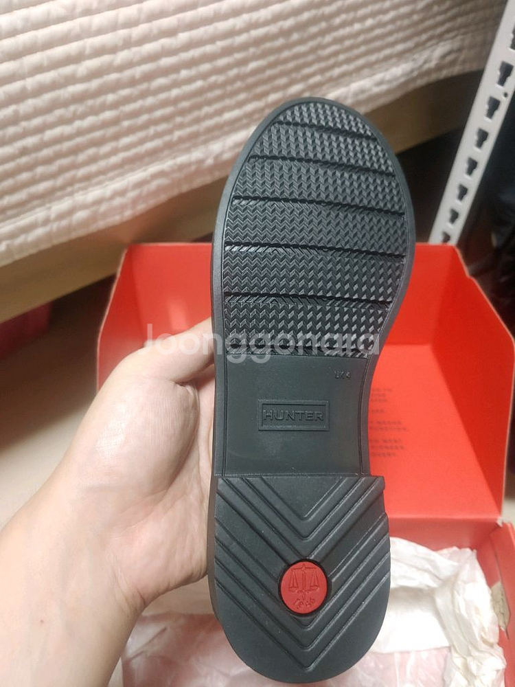 헌터 W 리파인드 보우 페니 로퍼 블랙 235--2