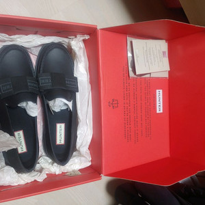 헌터 W 리파인드 보우 페니 로퍼 블랙 235