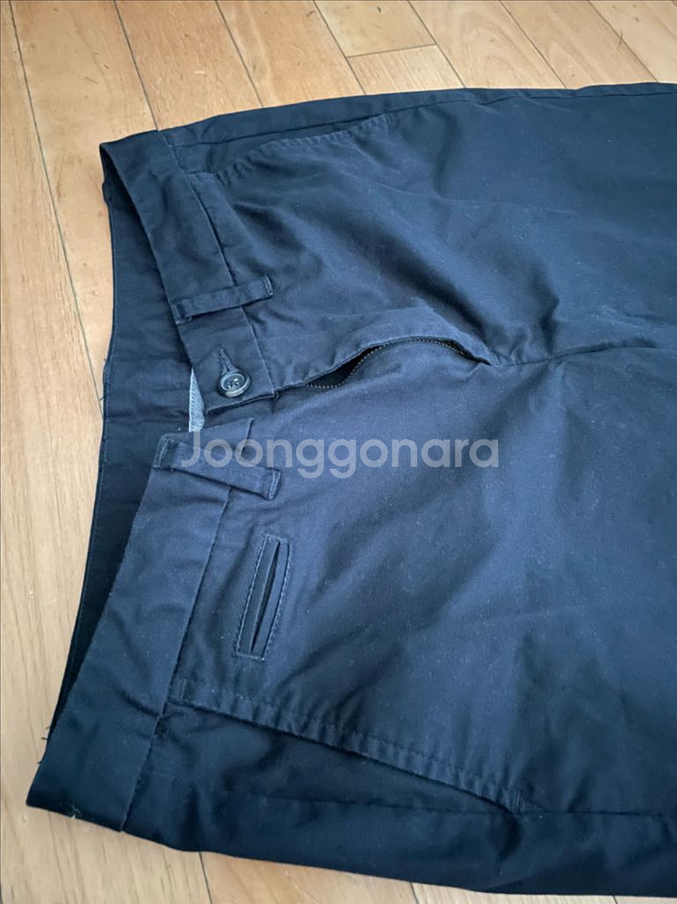 행텐 남성 블랙 면바지--3