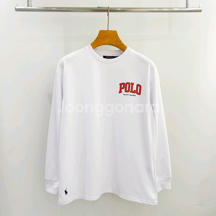 폴로 오렌지로고 긴팔--0