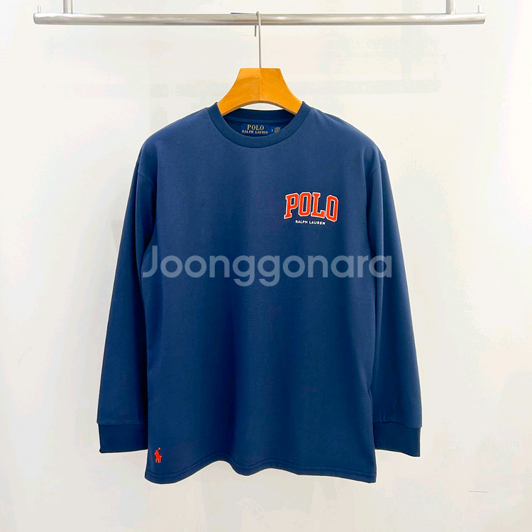 폴로 오렌지로고 긴팔--1