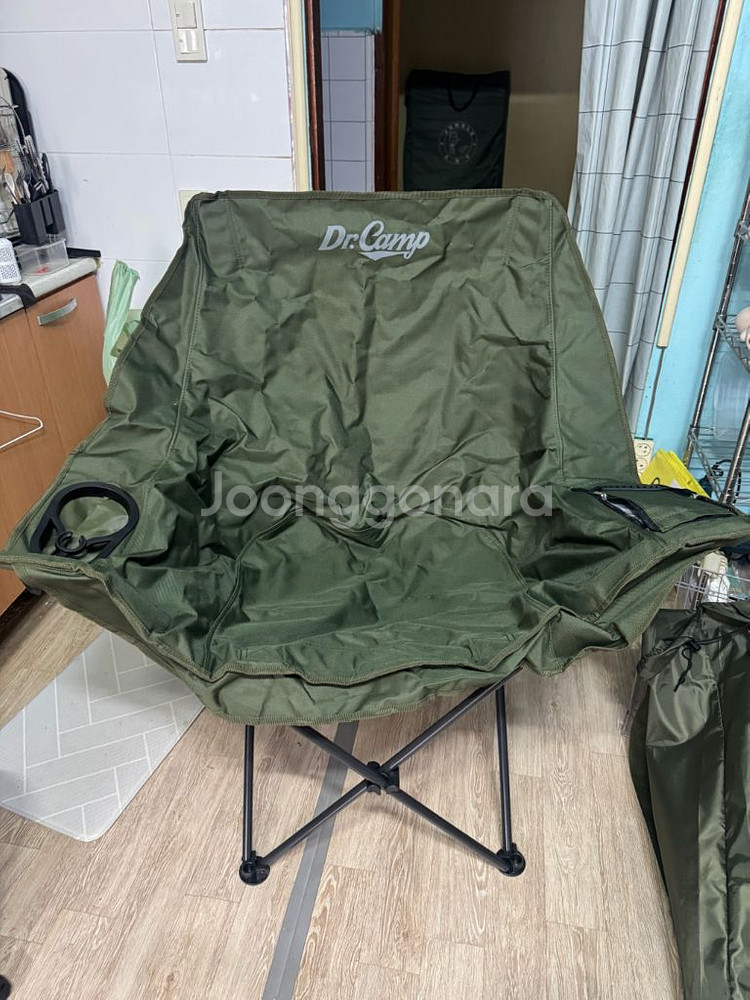 닥터캠프 캠핑 낚시 의자 접이식 특대 벤티체어 블랙--0