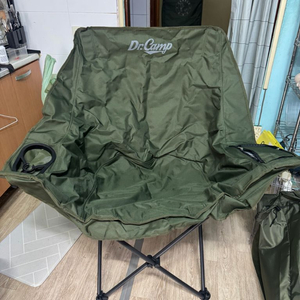 닥터캠프 캠핑 낚시 의자 접이식 특대 벤티체어 블랙