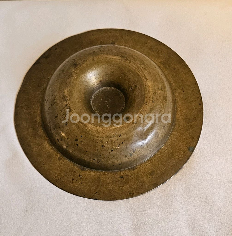 길운의 상징 십이지신 문양 황동재떨이--2