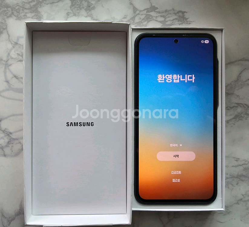 갤럭시 A35 128G 자급제 정상해지 공기계--5