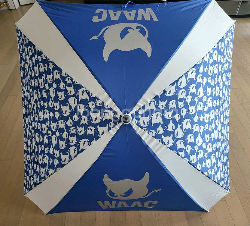 ((새상품/정품))WAAC왁 스퀘어블루우산+무료배송+--2