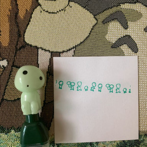 레어) 지브리 고전 고다마 코다마 스탬프 도장