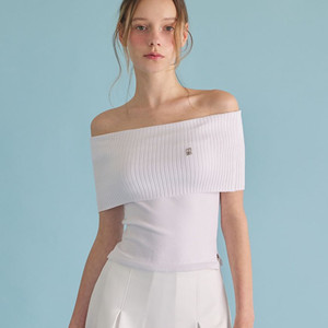 (새상품) ODS 벨라 오프숄더 니트 탑 (블랙)