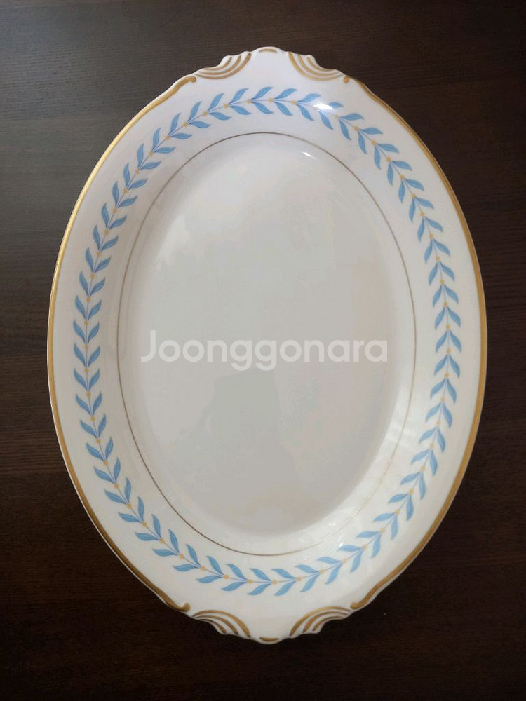 시라쿠스 블루로렐 오발 접시(35.5cm),플레이트--5