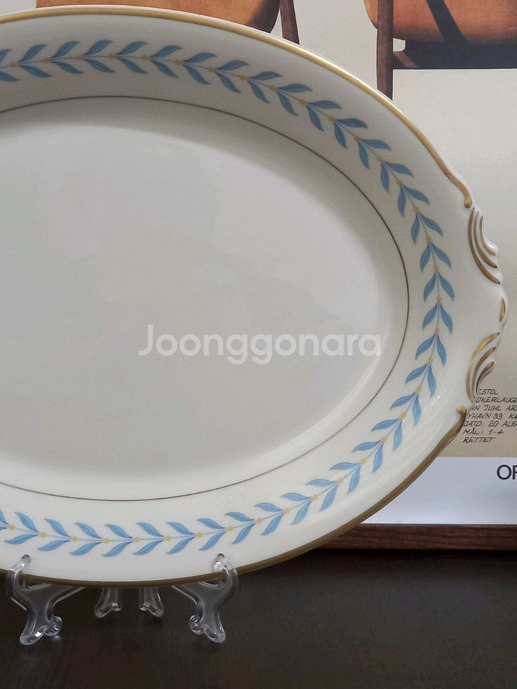 시라쿠스 블루로렐 오발 접시(35.5cm),플레이트--4