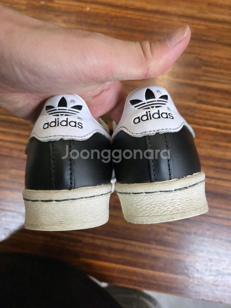 아디다스 슈퍼스타 흰회검 235--3