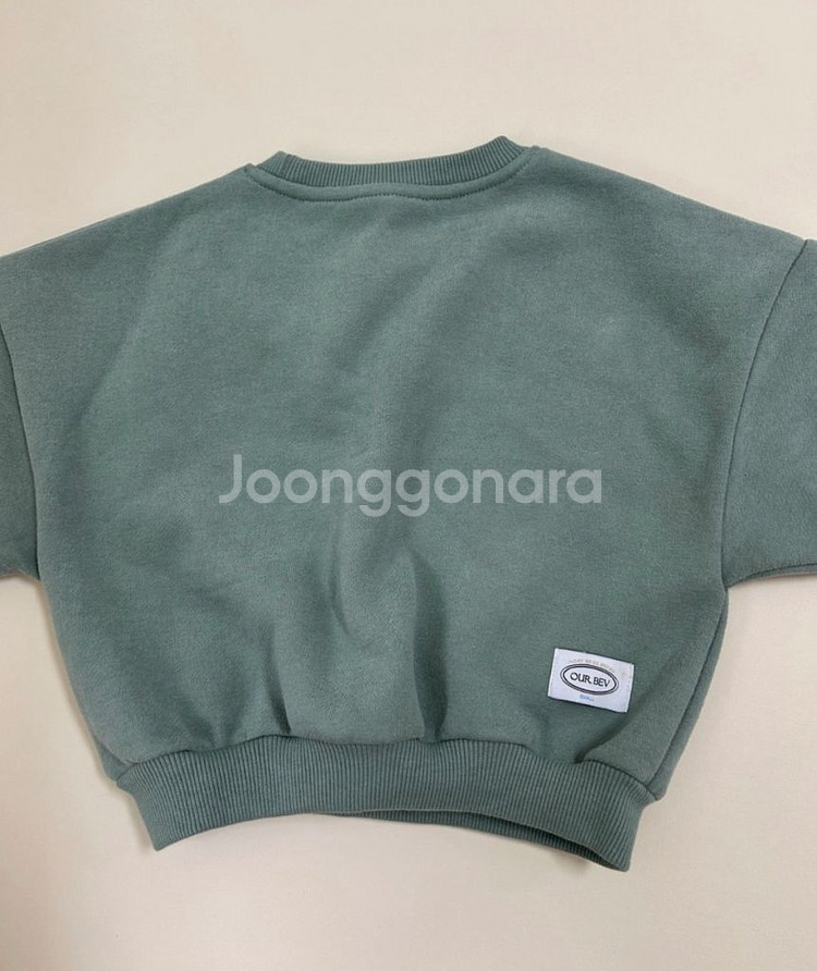 아베브 기모 맨투맨 쑥라떼 + 기모 바지 민트 S--2