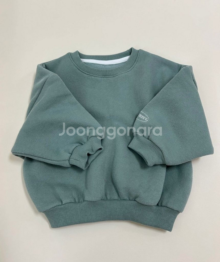 아베브 기모 맨투맨 쑥라떼 + 기모 바지 민트 S--0