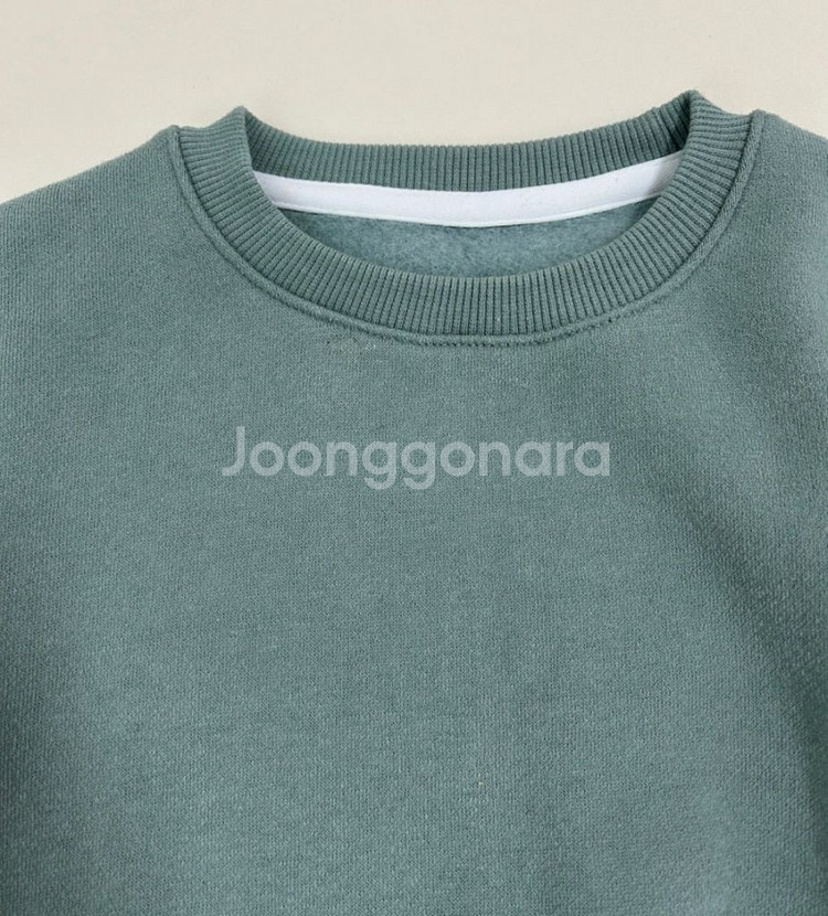 아베브 기모 맨투맨 쑥라떼 + 기모 바지 민트 S--5