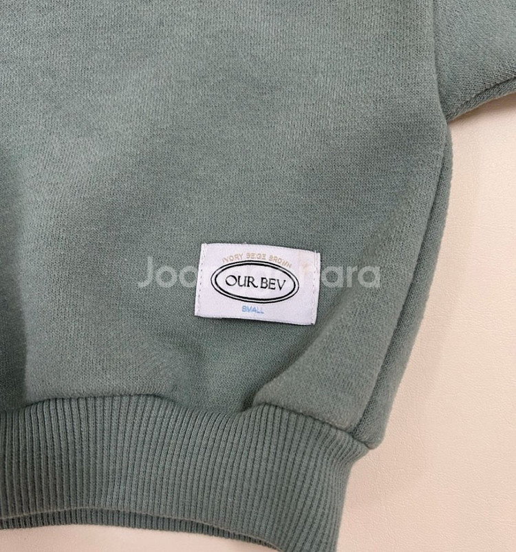 아베브 기모 맨투맨 쑥라떼 + 기모 바지 민트 S--3