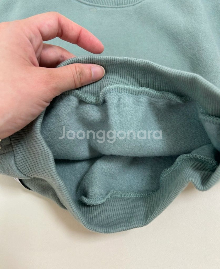 아베브 기모 맨투맨 쑥라떼 + 기모 바지 민트 S--4