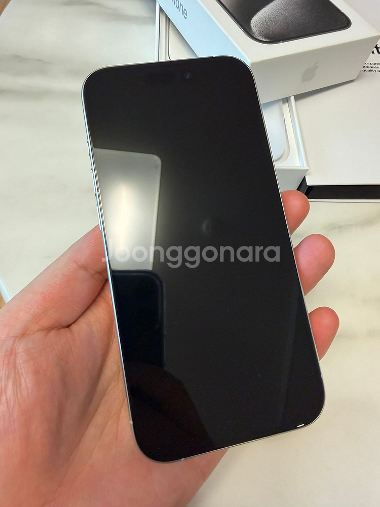 아이폰 15 프로 256g 화이트 애캐플--2