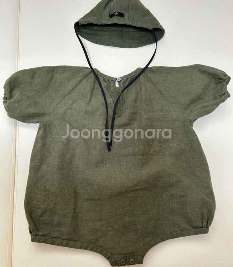 레브주 크로와상 바디수트 보넷 세트(돌 전)--3