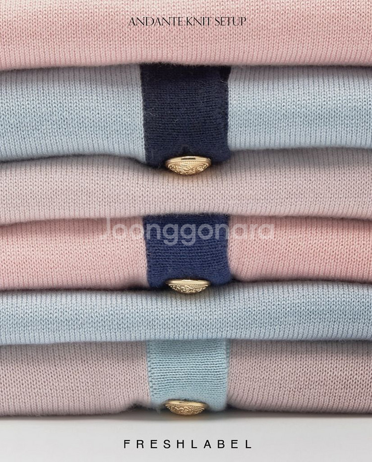 프레쉬라벨 안단테 반팔니트--3