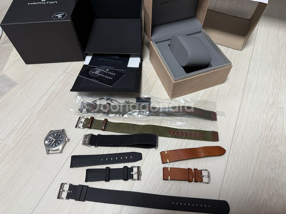 해밀턴 카키필드 메카니컬 38mm--0