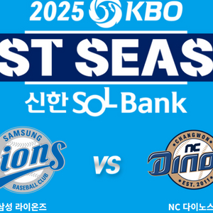 KBO 와일드카드 삼성 vs NC 테이블석 2~4연석