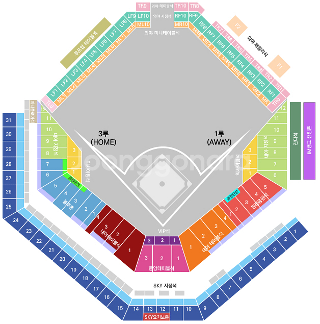 KBO 와일드카드 2차전 삼성 VS NC 3루 블루존--1
