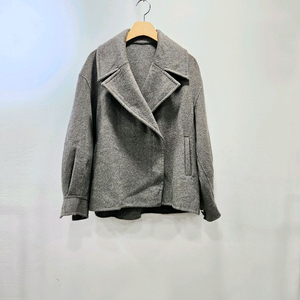 에잇세컨즈 울혼방 숏 더블버튼 코트 S [미사용]