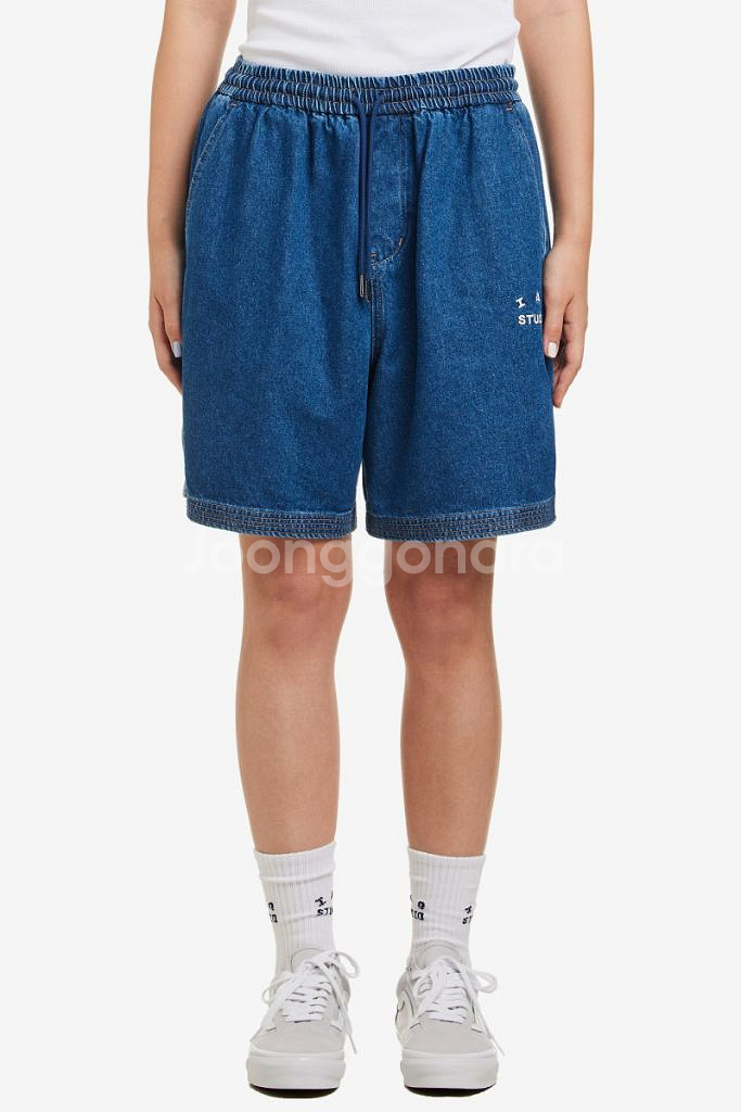 아이앱 스튜디오 데님 쇼츠 딥 블루 L사이즈 팝니다.--2