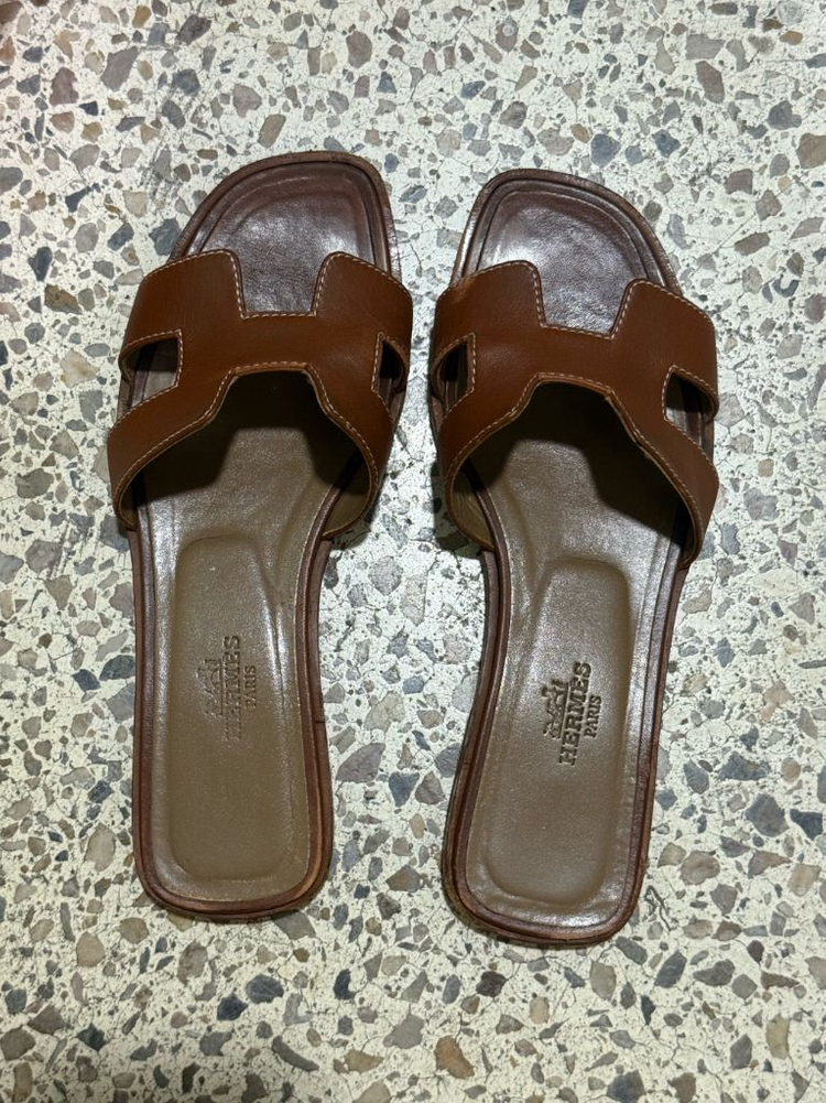 에르메스 오란 슬리퍼 35사이즈--1