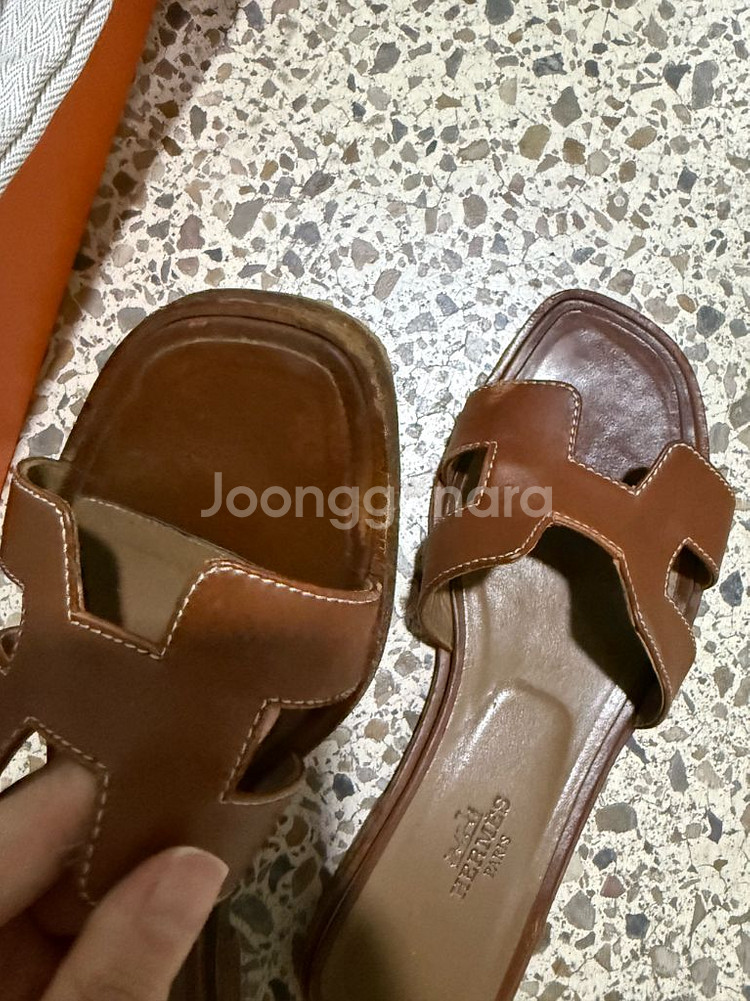 에르메스 오란 슬리퍼 35사이즈--3