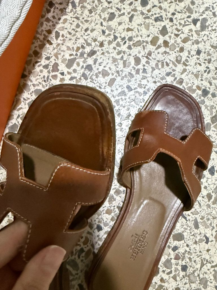 에르메스 오란 슬리퍼 35사이즈--3