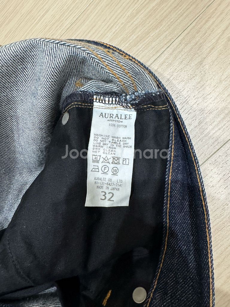 오라리 하드트위스트 5p 인디고 데님 32사이즈--4
