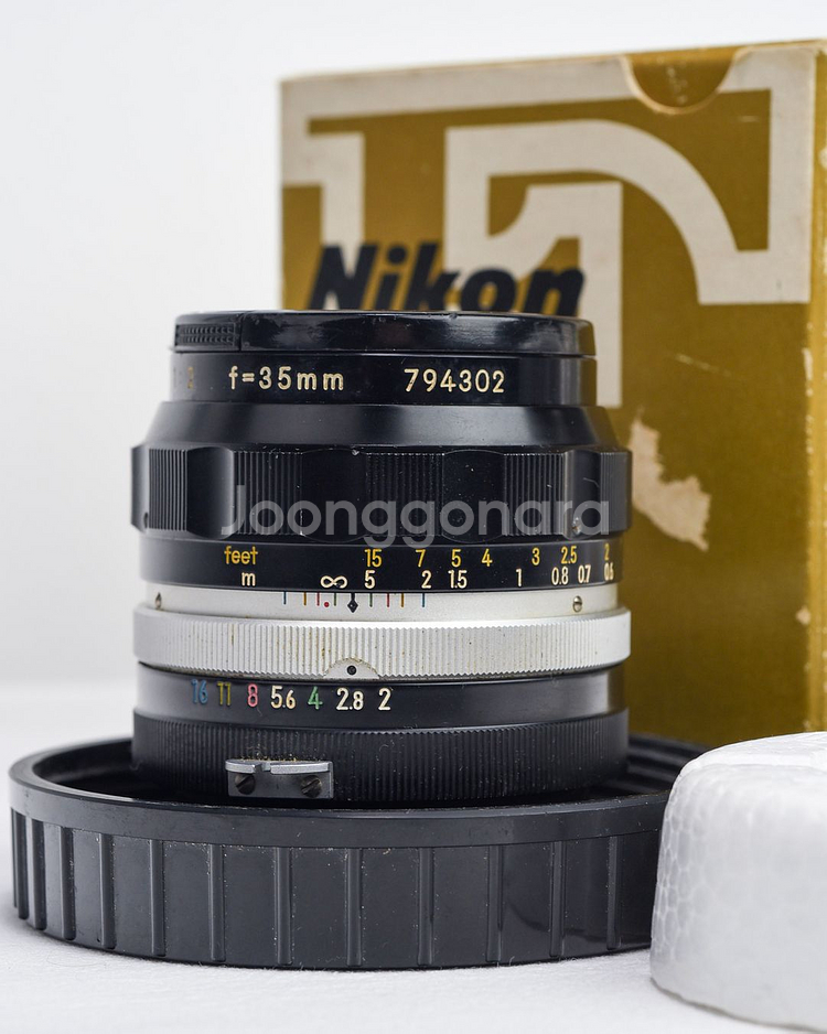 니콘 Nikon mf 35mm f2 해바라기 수동렌즈--0