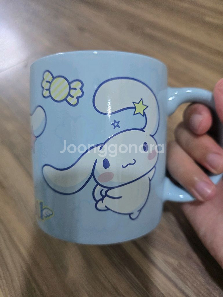 산리오 캐릭터 핸드 머그컵 380ml (시나모롤)--0