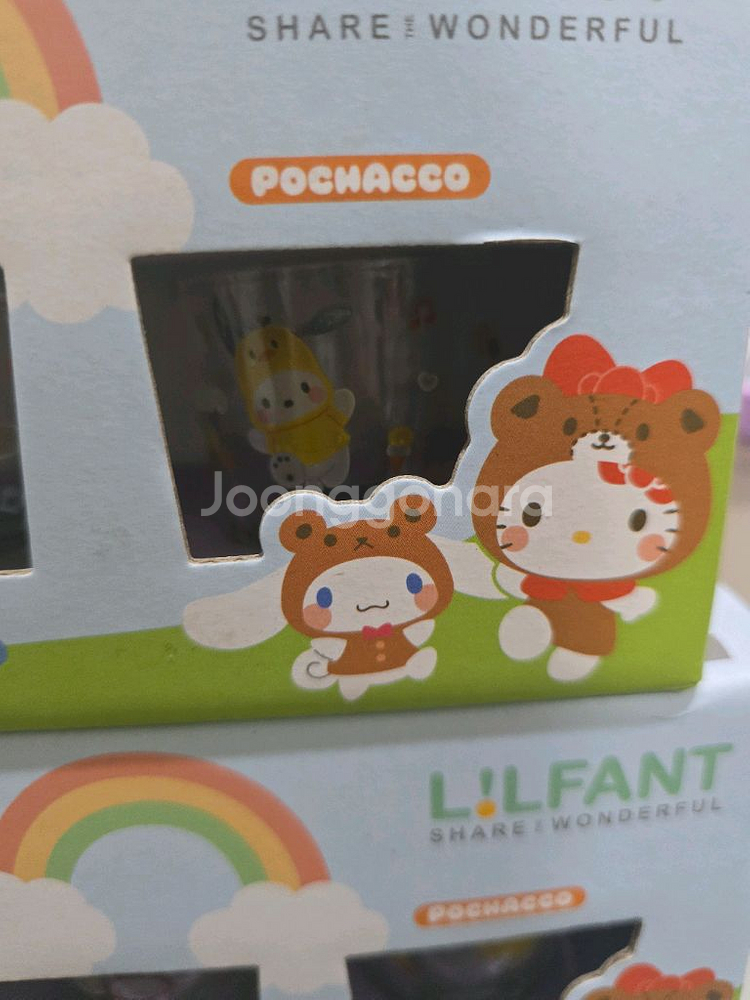 산리오 미니 글라스컵 5개 1세트--5