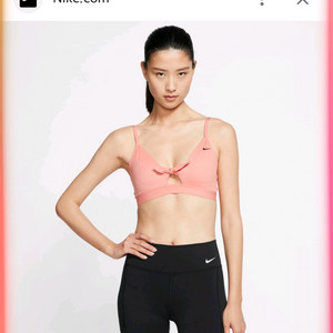 나이키 핑크 스포츠 브라탑