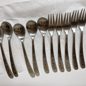 스마일 스푼 포크 커트러리 세트